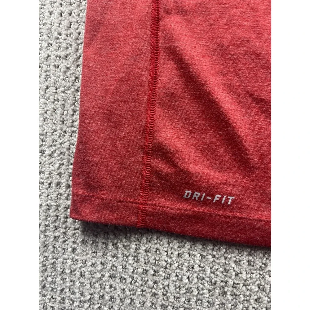 Nike Tiger Woods Collection Men's‎ L Red Dri-FIT Golf Polo Shirt 685859-687